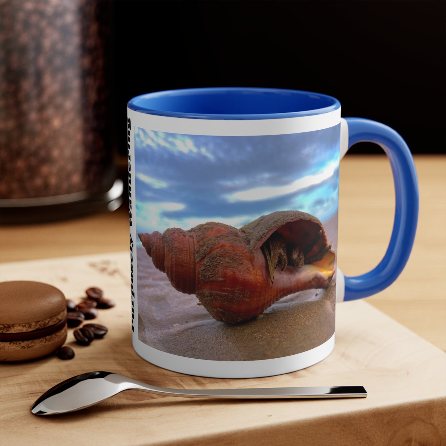Beach Lovers range- AUD PRINT Colorful Accent Mugs, 11oz