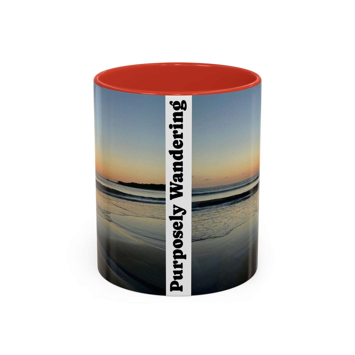 Inspirational Sunrise Coffee Mug - "Purposely Wandering" - 11oz & 15oz