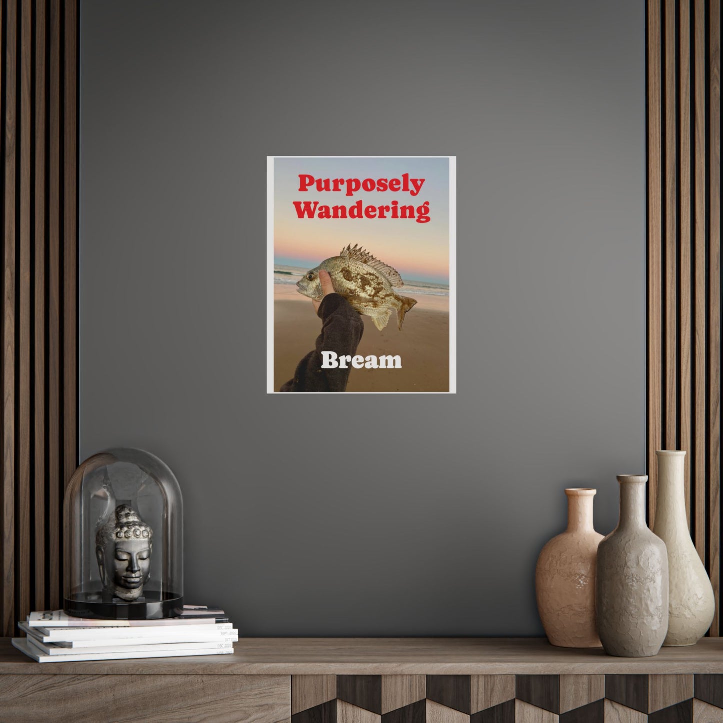 Bream Fishing Unframed Poster - Nature Lover's Wall Art - Purposely Wandering Decor