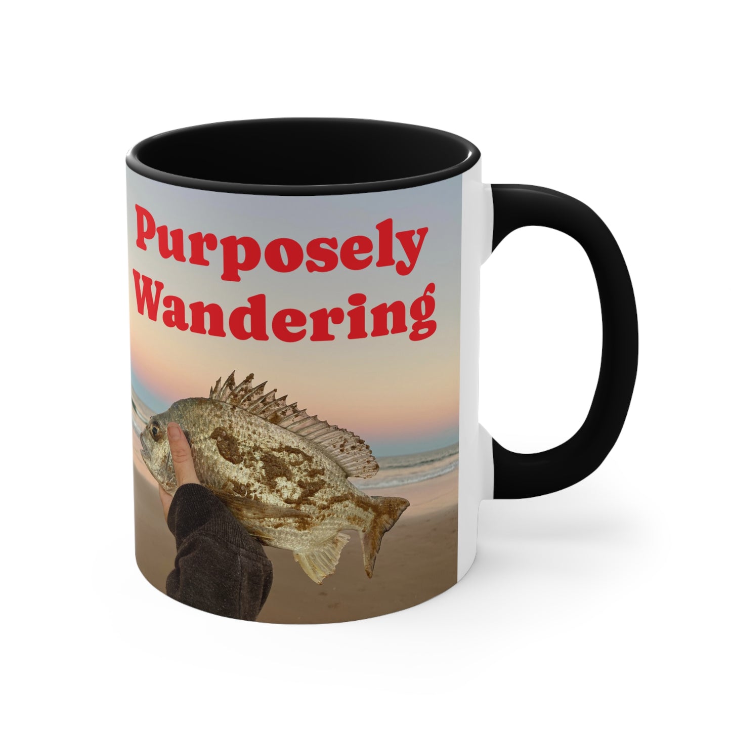 Fishing range- AUS PRINT Colorful Accent Mugs, 11oz