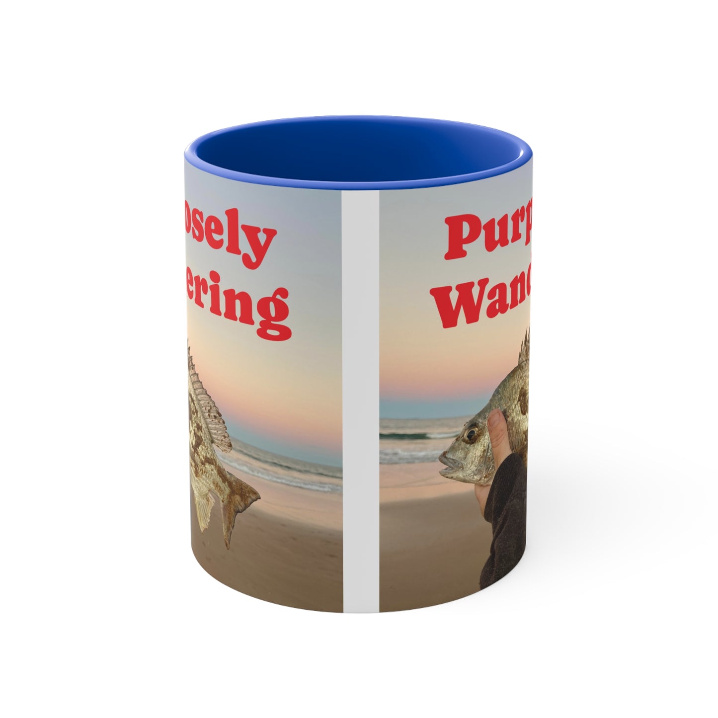 Fishing range- AUS PRINT Colorful Accent Mugs, 11oz
