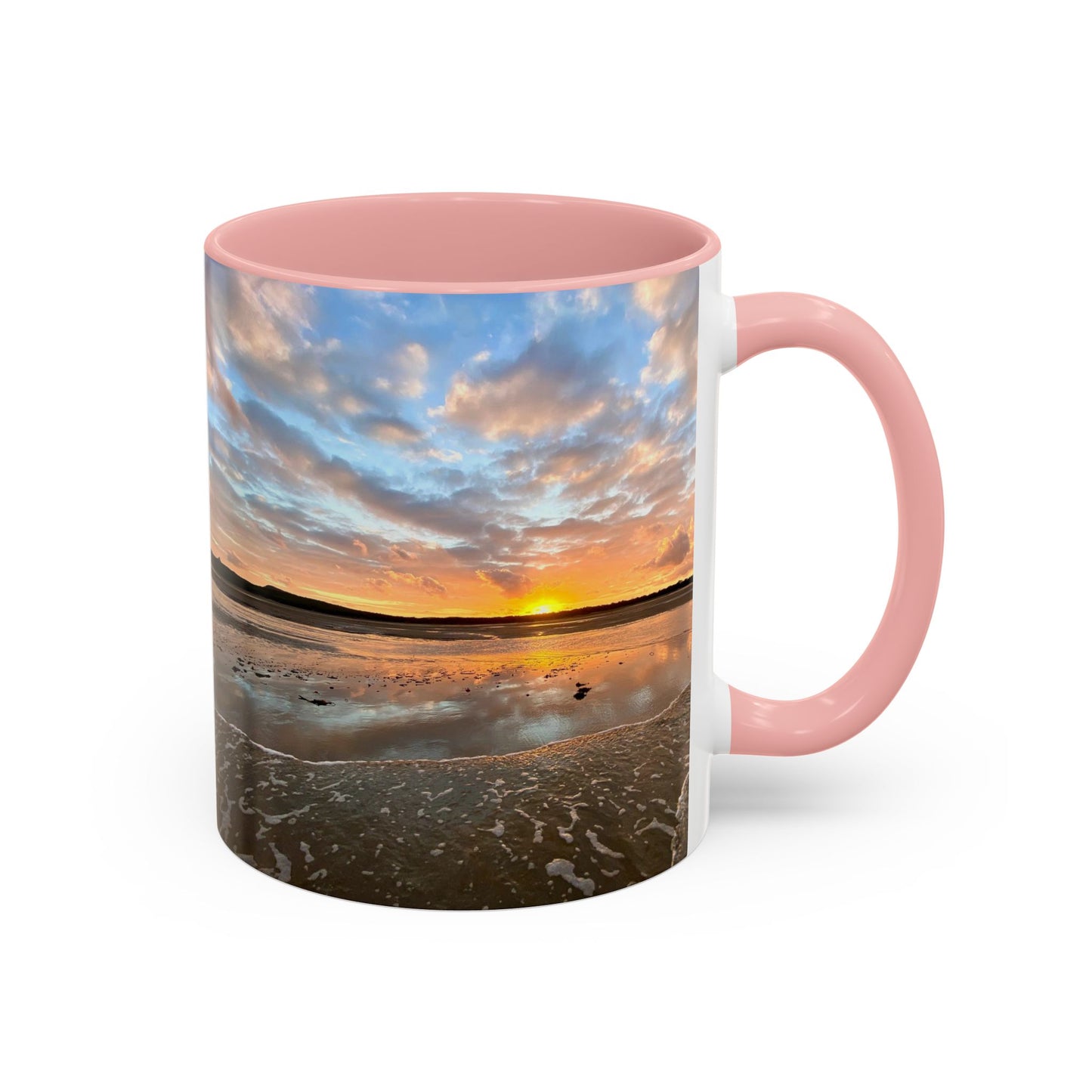Purposely Wandering Coffee Mug - 11oz & 15oz with Sunset Beach Design