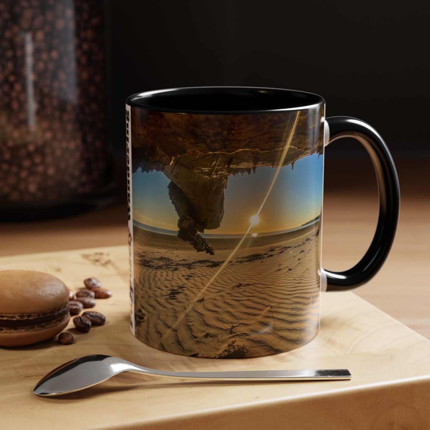 Purposely Wandering Accent Coffee Mug - Coastal Adventure Design - Perfect Gift for Nature Lovers