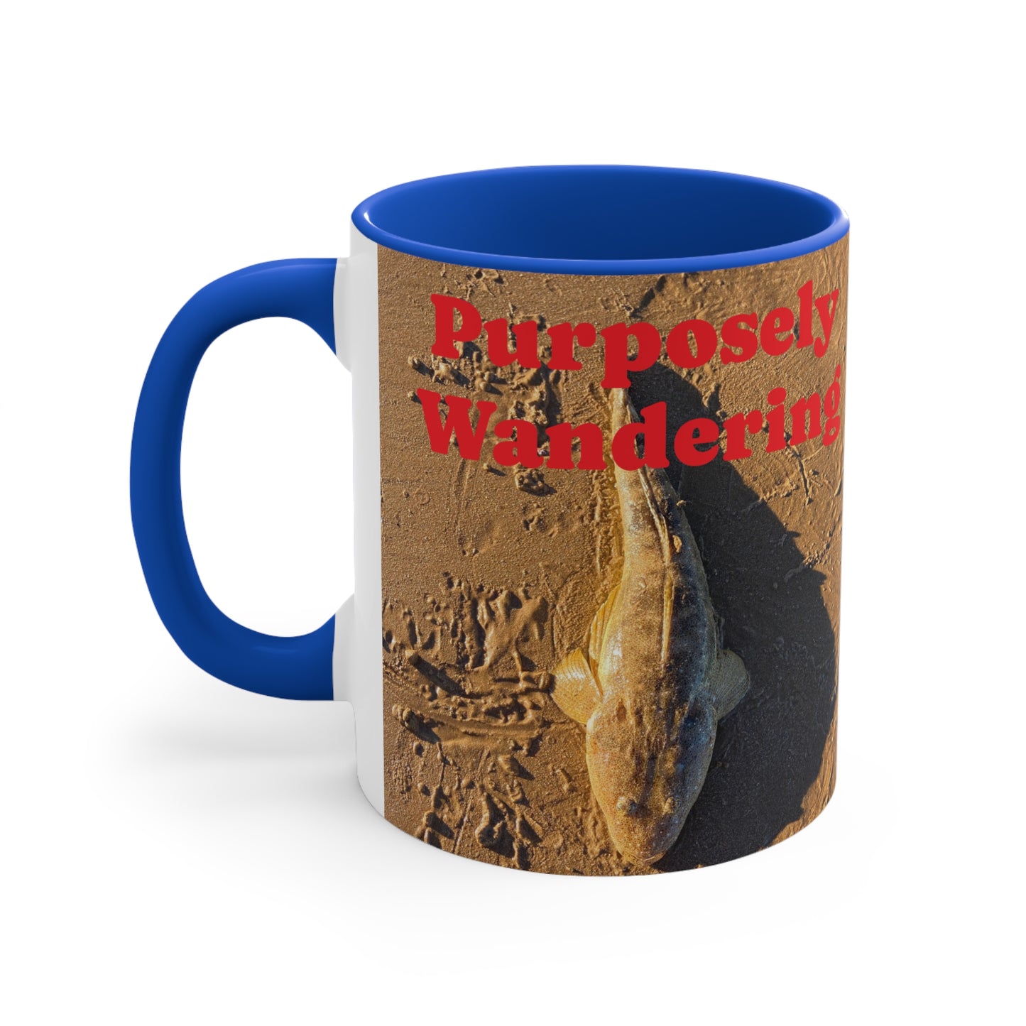 Fishing range- AUD PRINT Colorful Accent Mugs, 11oz