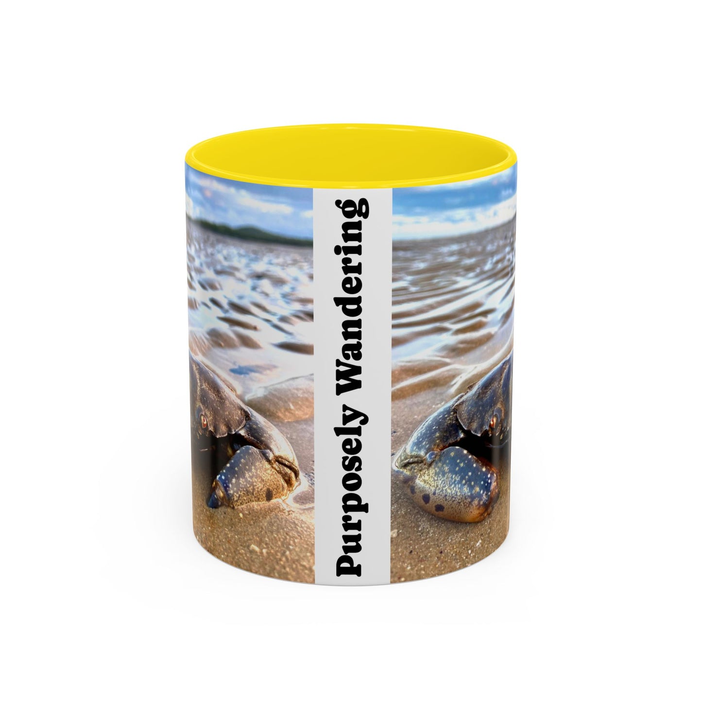 Purposely Wandering Accent Coffee Mug - Beach & Nature Lover Gift (11, 15oz)