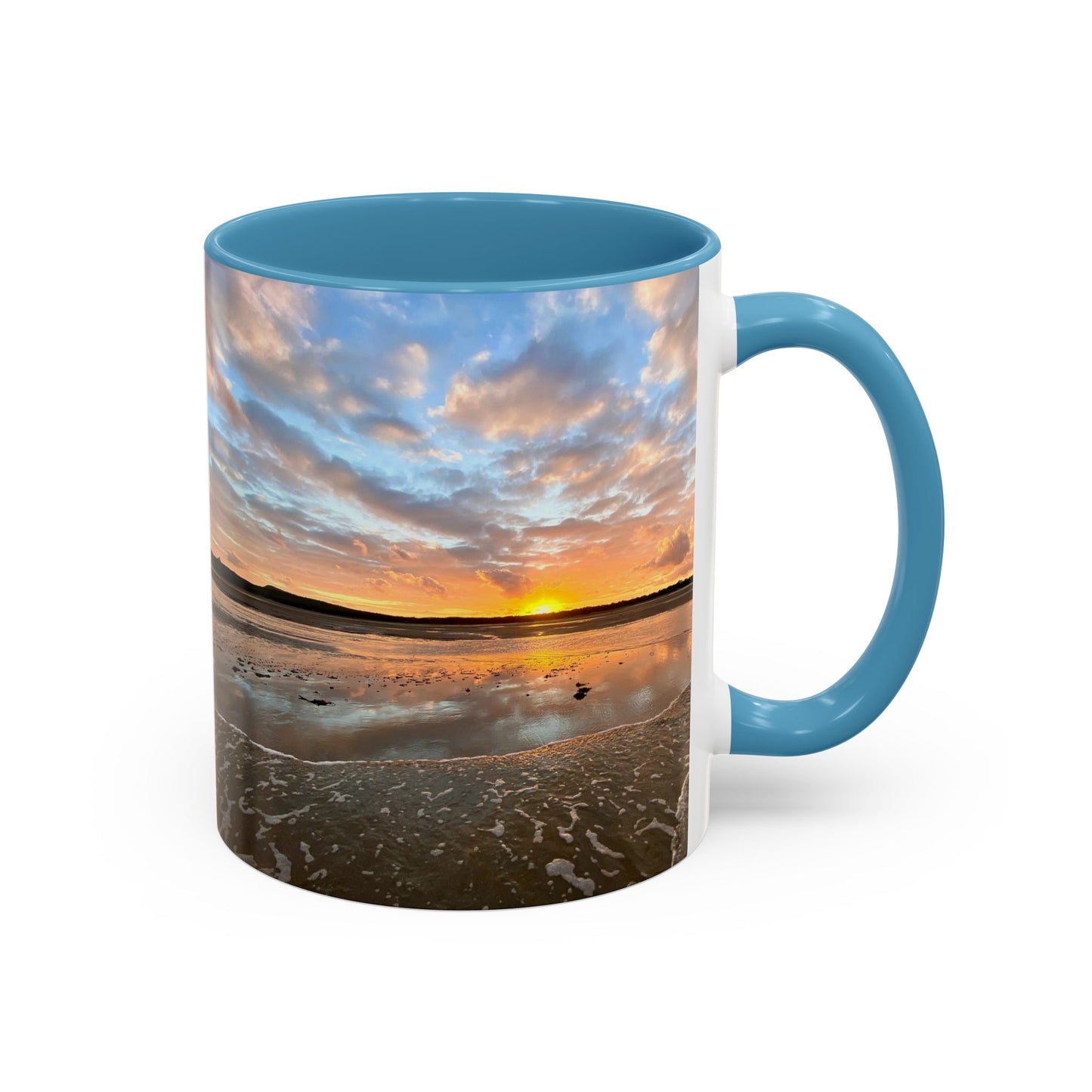 Purposely Wandering Coffee Mug - 11oz & 15oz with Sunset Beach Design