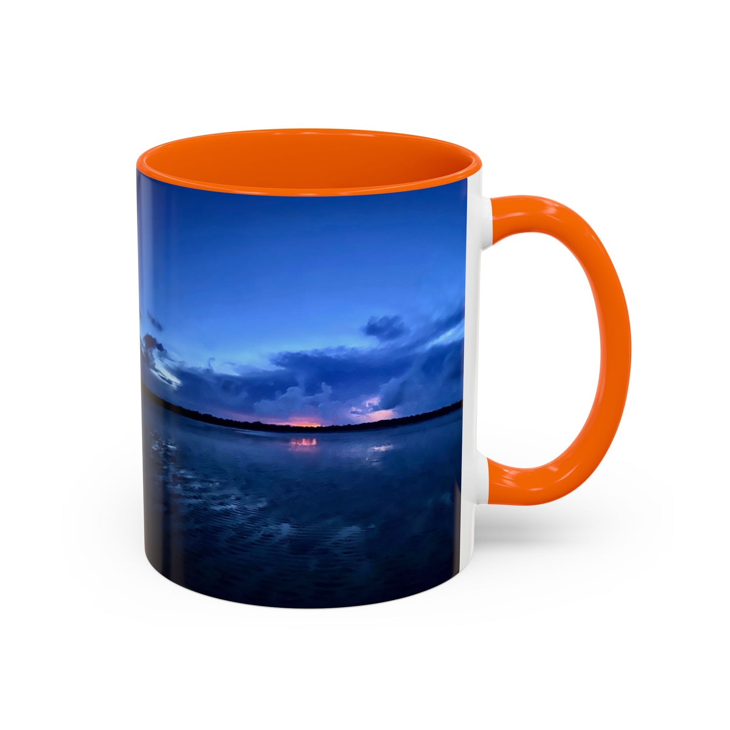 Purposely Wandering Accent Coffee Mug - Serene Sunset Design for Nature Lovers