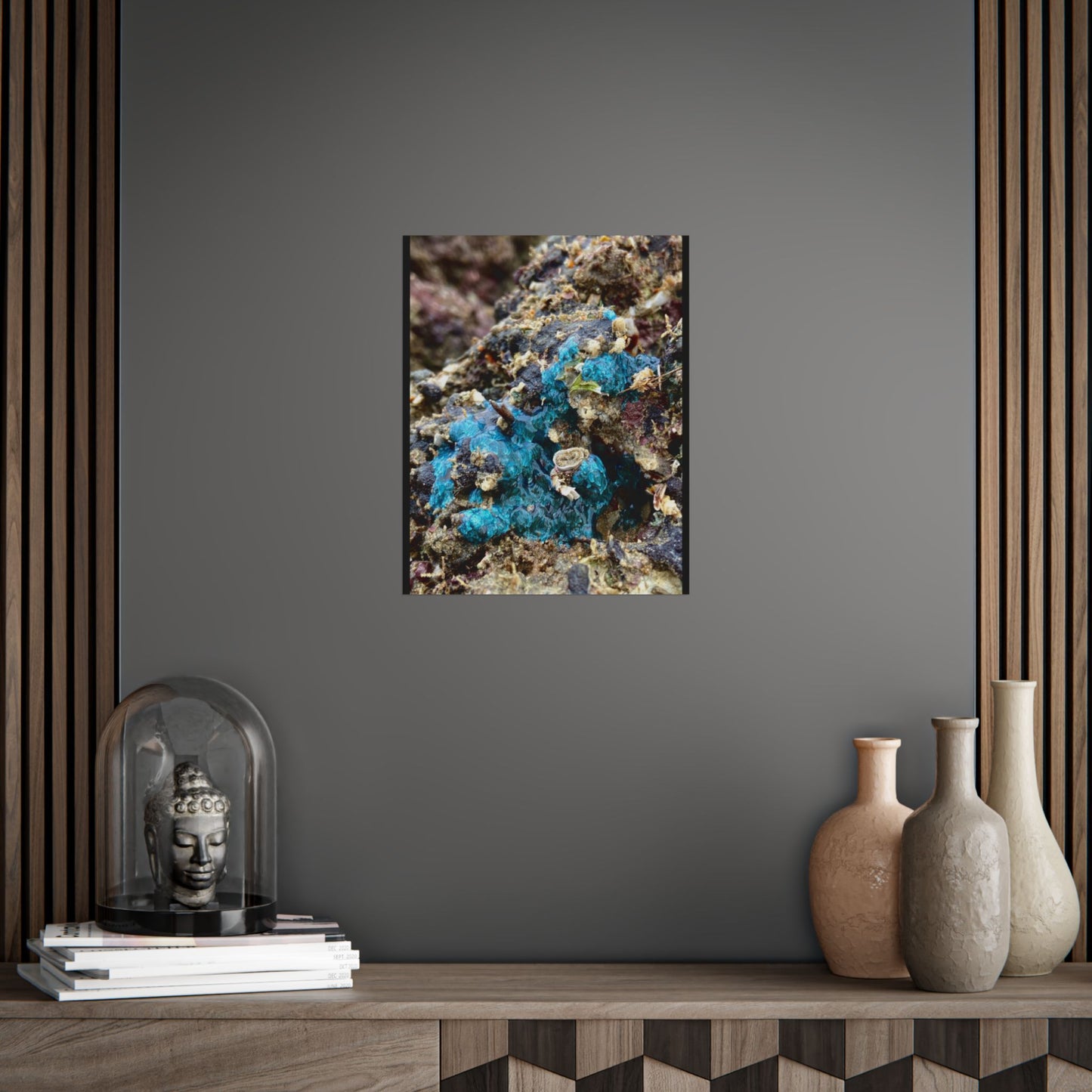 Ocean-Inspired Unframed Poster - Abstract Natural Artwork for Home Decor