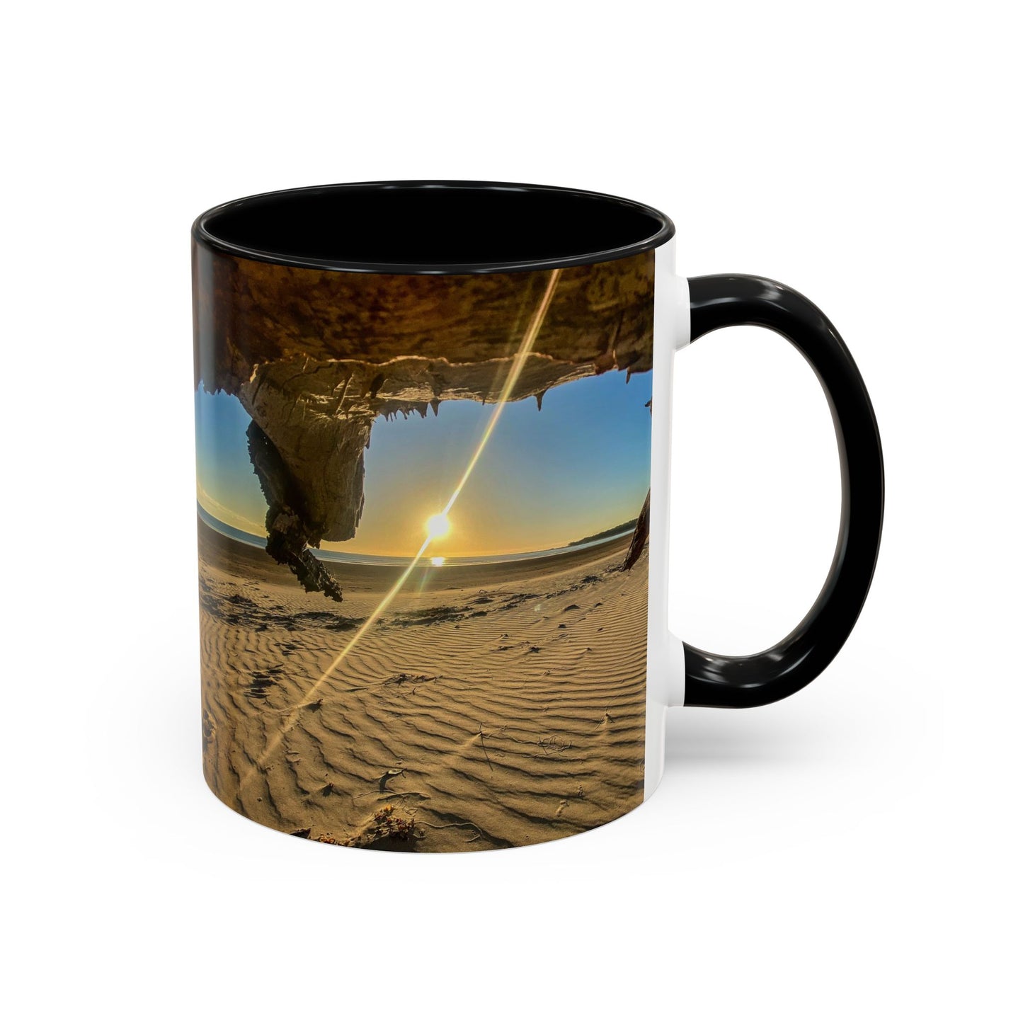 Purposely Wandering Accent Coffee Mug - Coastal Adventure Design - Perfect Gift for Nature Lovers