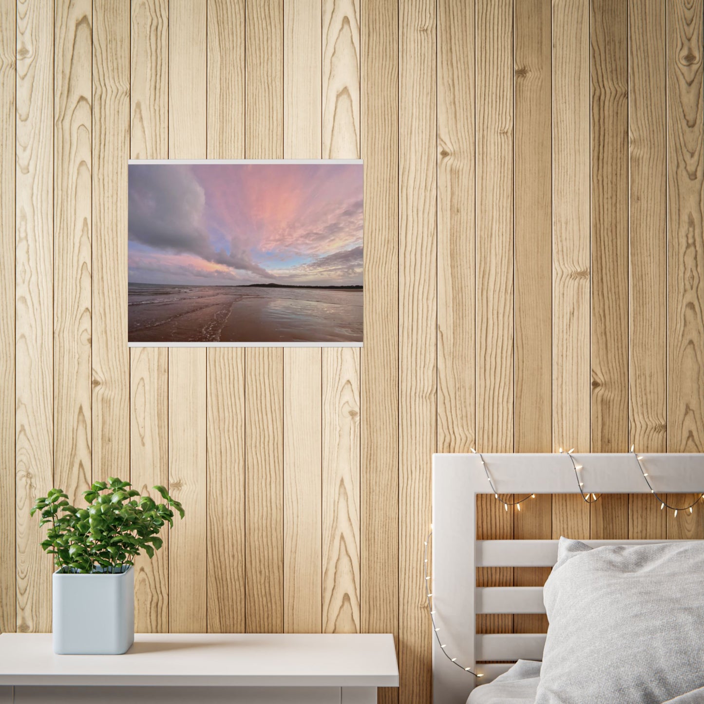 Serene Beach Sunset Unframed Poster - Ideal for Home Decor and Relaxation