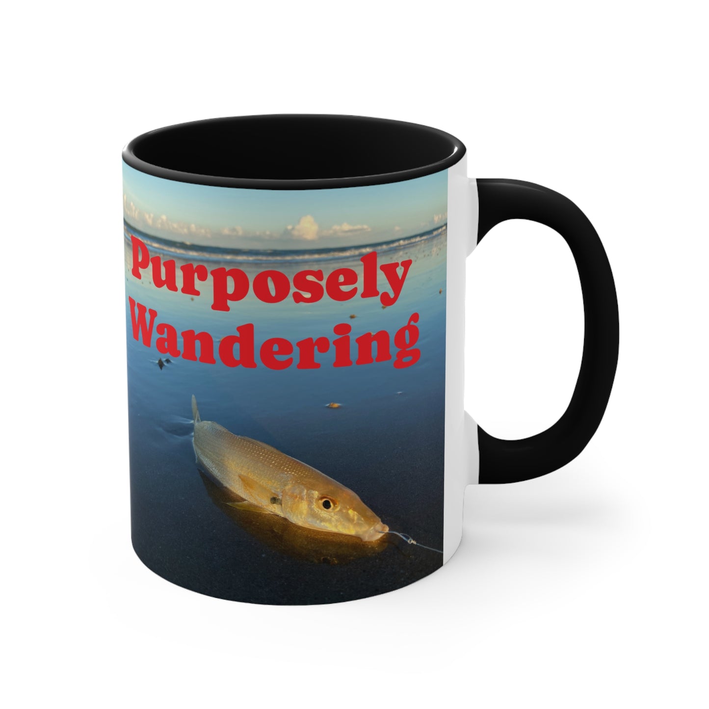 Fishing range- AUS PRINT Colorful Accent Mugs, 11oz