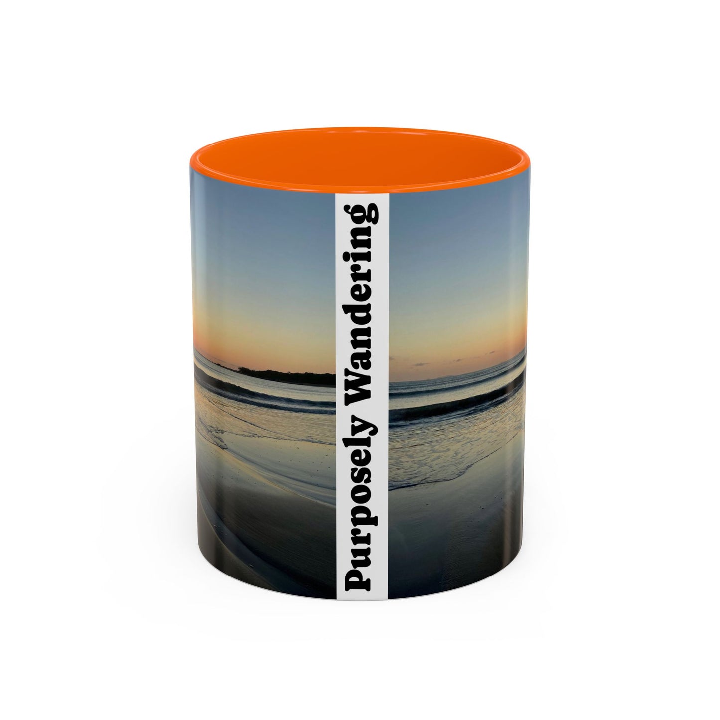 Inspirational Sunrise Coffee Mug - "Purposely Wandering" - 11oz & 15oz