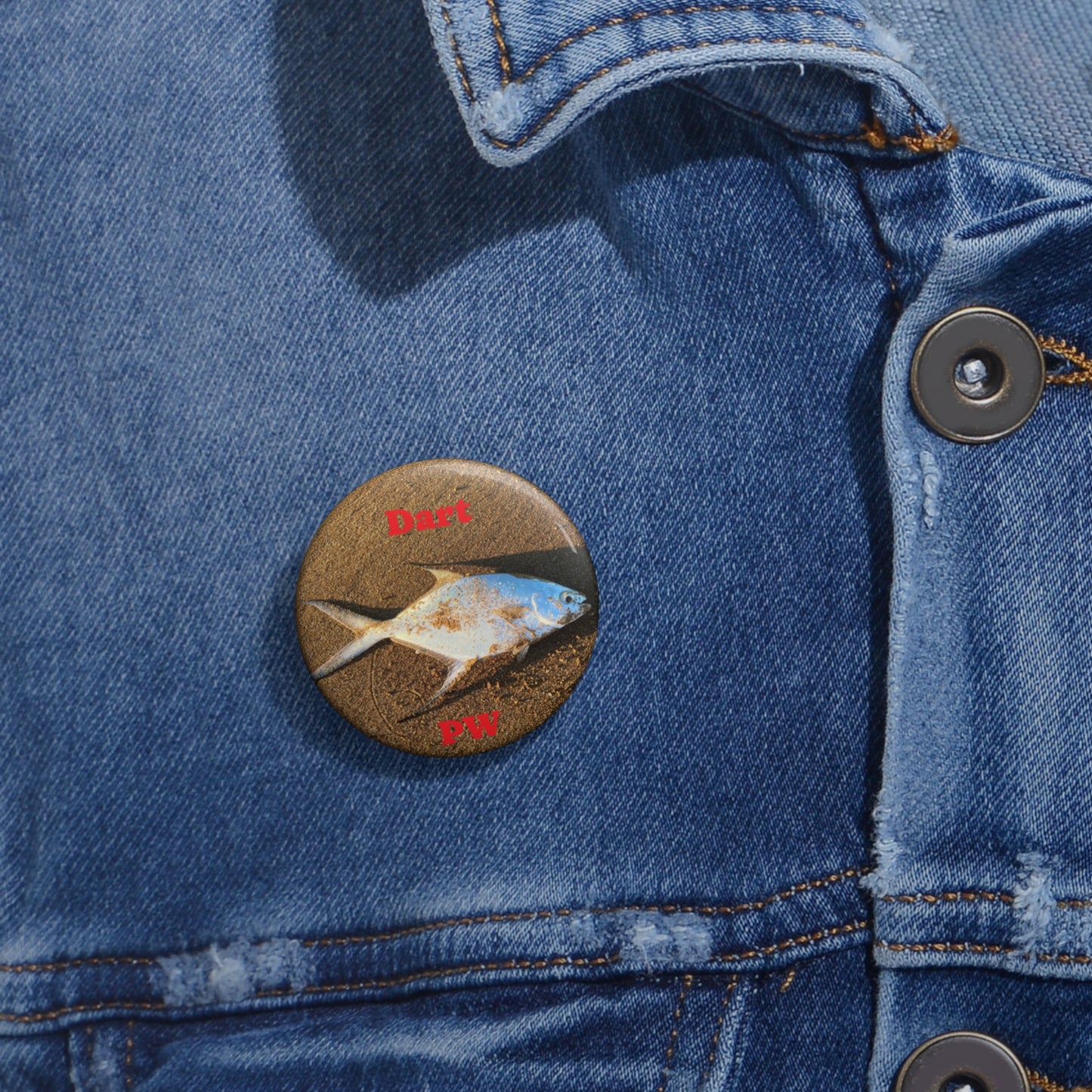Fishing- Dart Pin Button