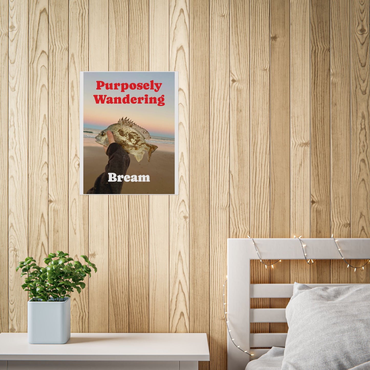 Bream Fishing Unframed Poster - Nature Lover's Wall Art - Purposely Wandering Decor