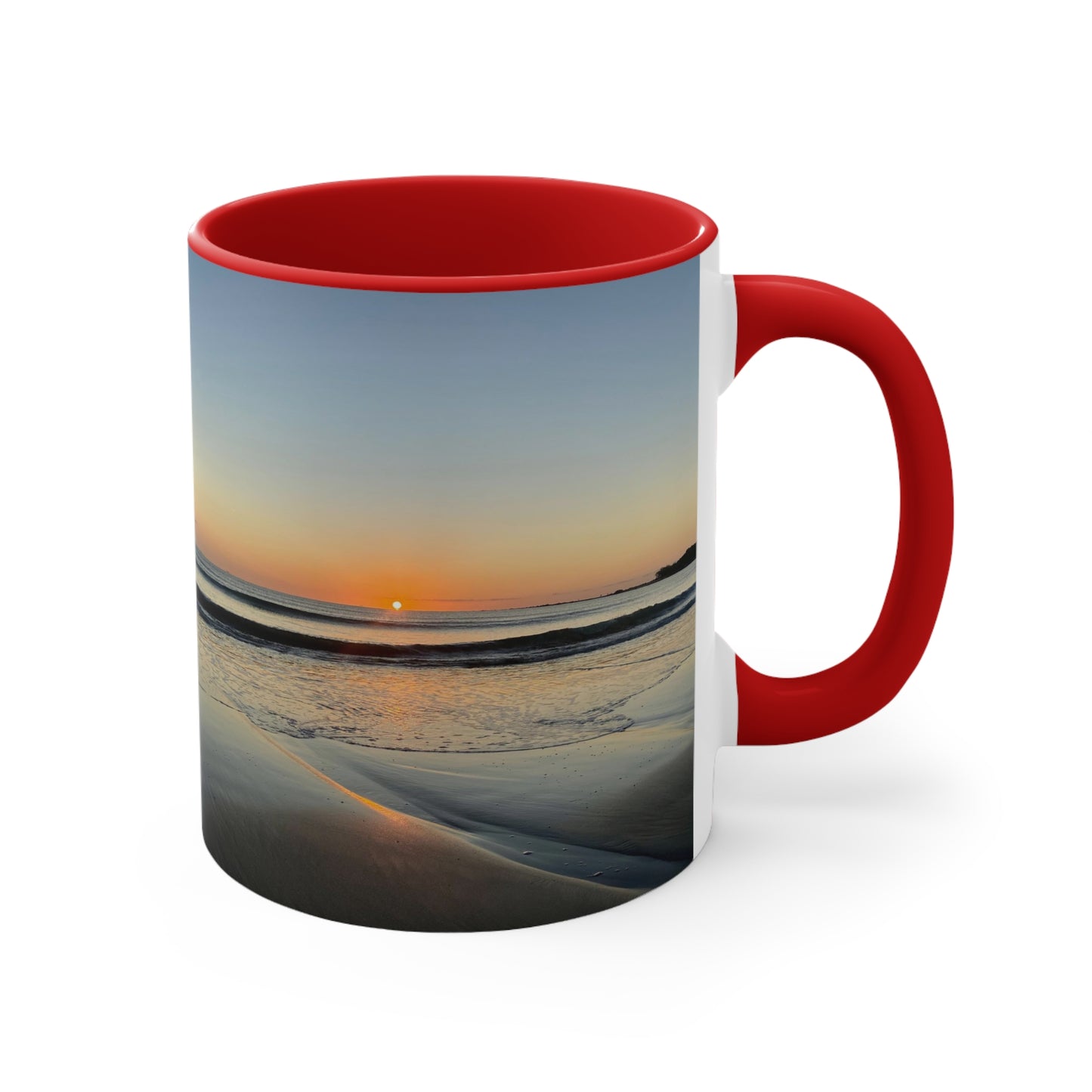 Beach Lovers range- AUD PRINT Colorful Accent Mugs, 11oz