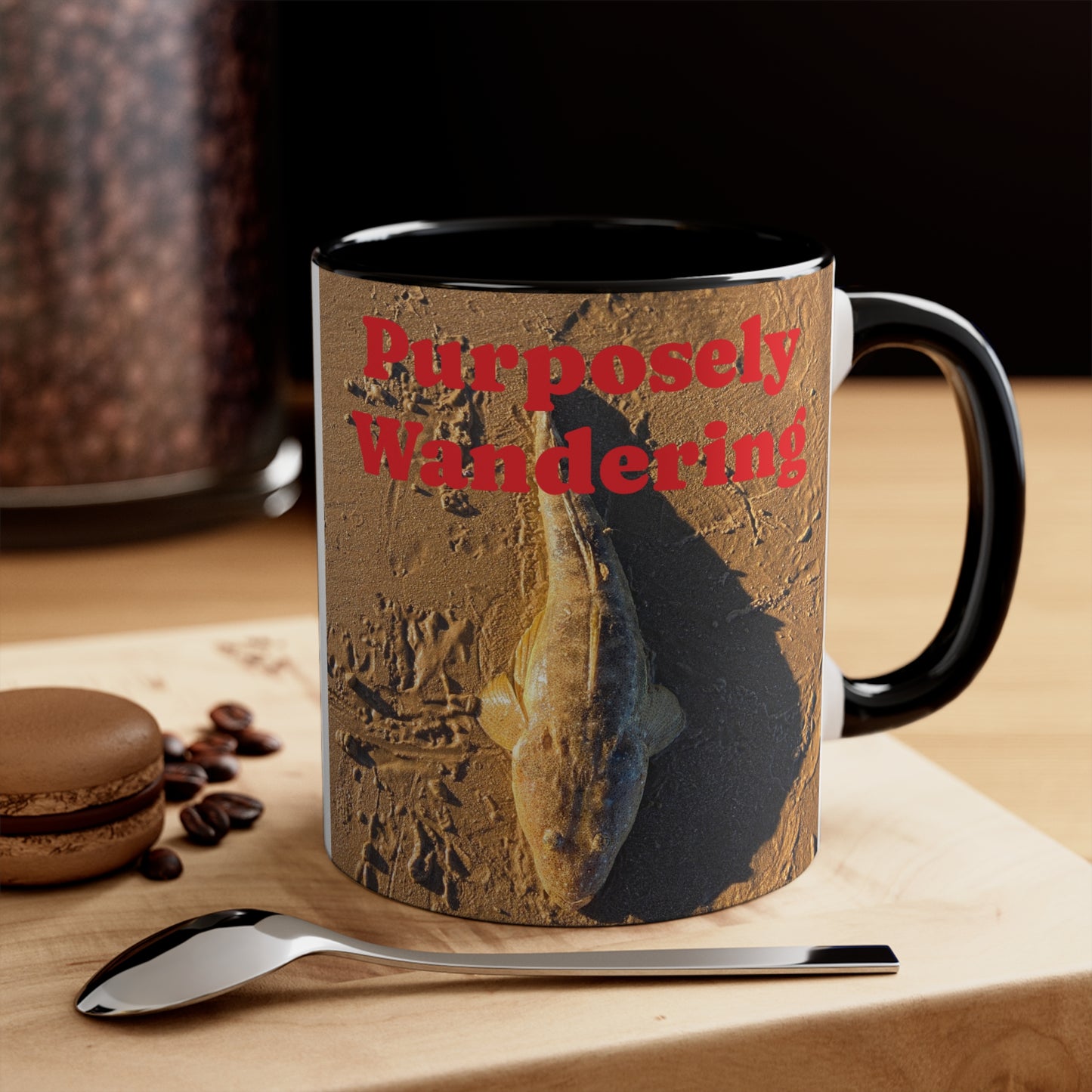 Fishing range- AUD PRINT Colorful Accent Mugs, 11oz