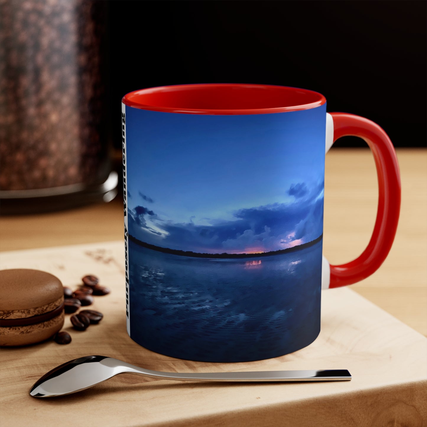Beach Lovers range- AUD PRINT Colorful Accent Mugs, 11oz