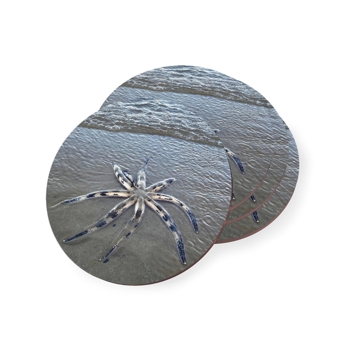Ocean-Inspired Coasters with Rare Starfish Design – Coastal Home Decor