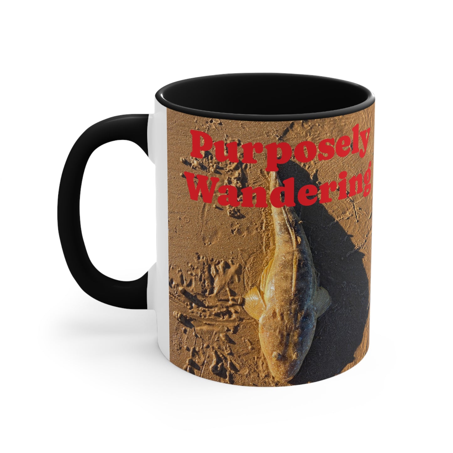 Fishing range- AUD PRINT Colorful Accent Mugs, 11oz