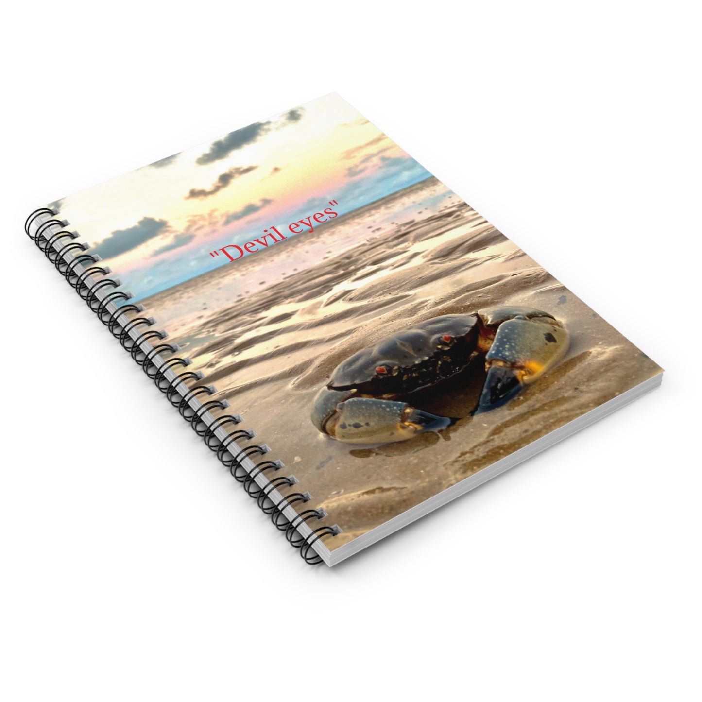 “Devil eyes” Spiral Notebook - Ruled Line