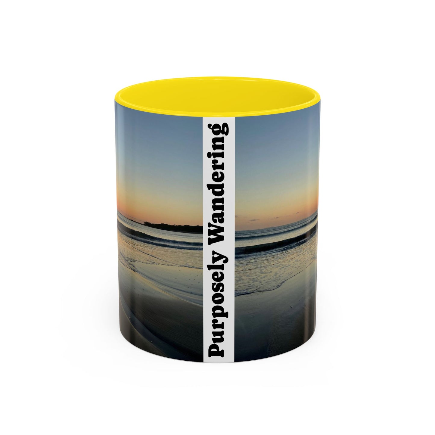 Inspirational Sunrise Coffee Mug - "Purposely Wandering" - 11oz & 15oz