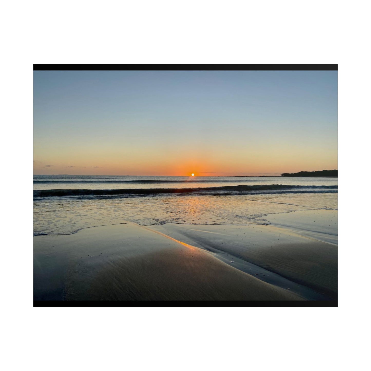 Serene Beach Sunrise Unframed Poster - Perfect for Home Decor and Relaxation