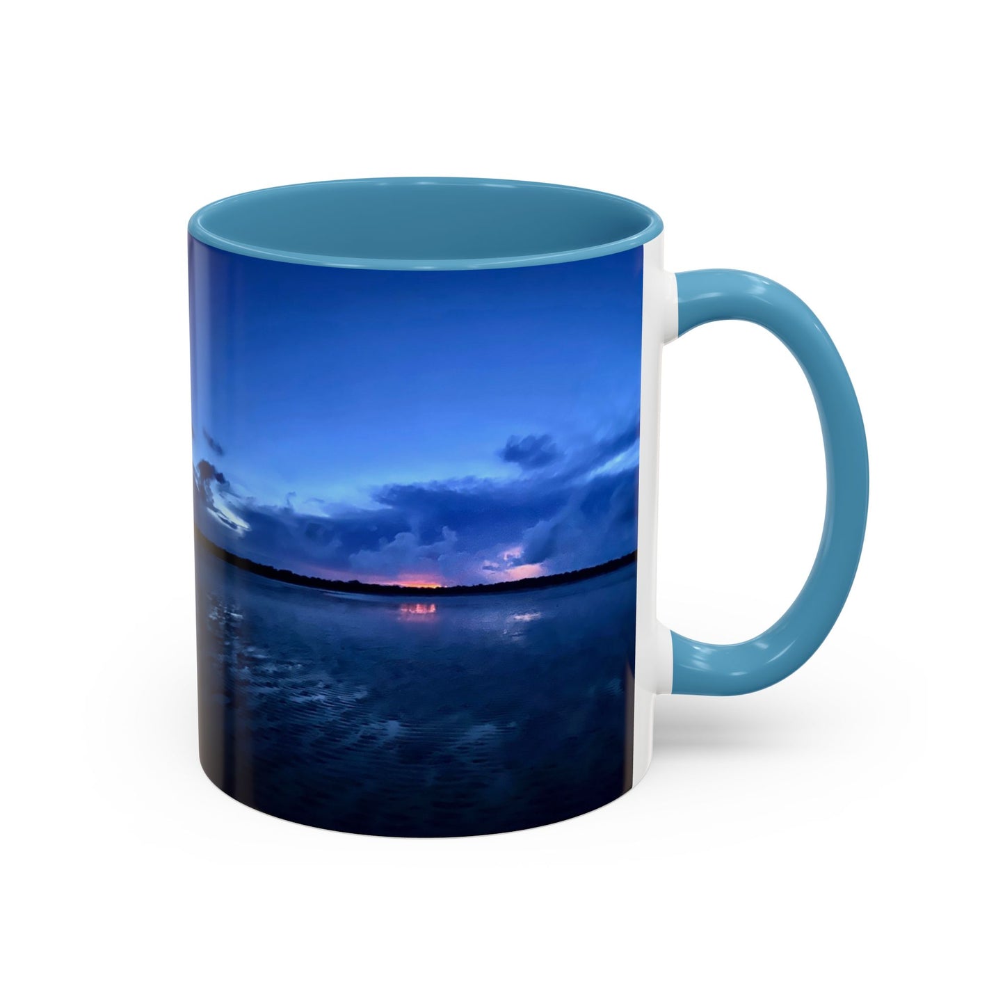 Purposely Wandering Accent Coffee Mug - Serene Sunset Design for Nature Lovers