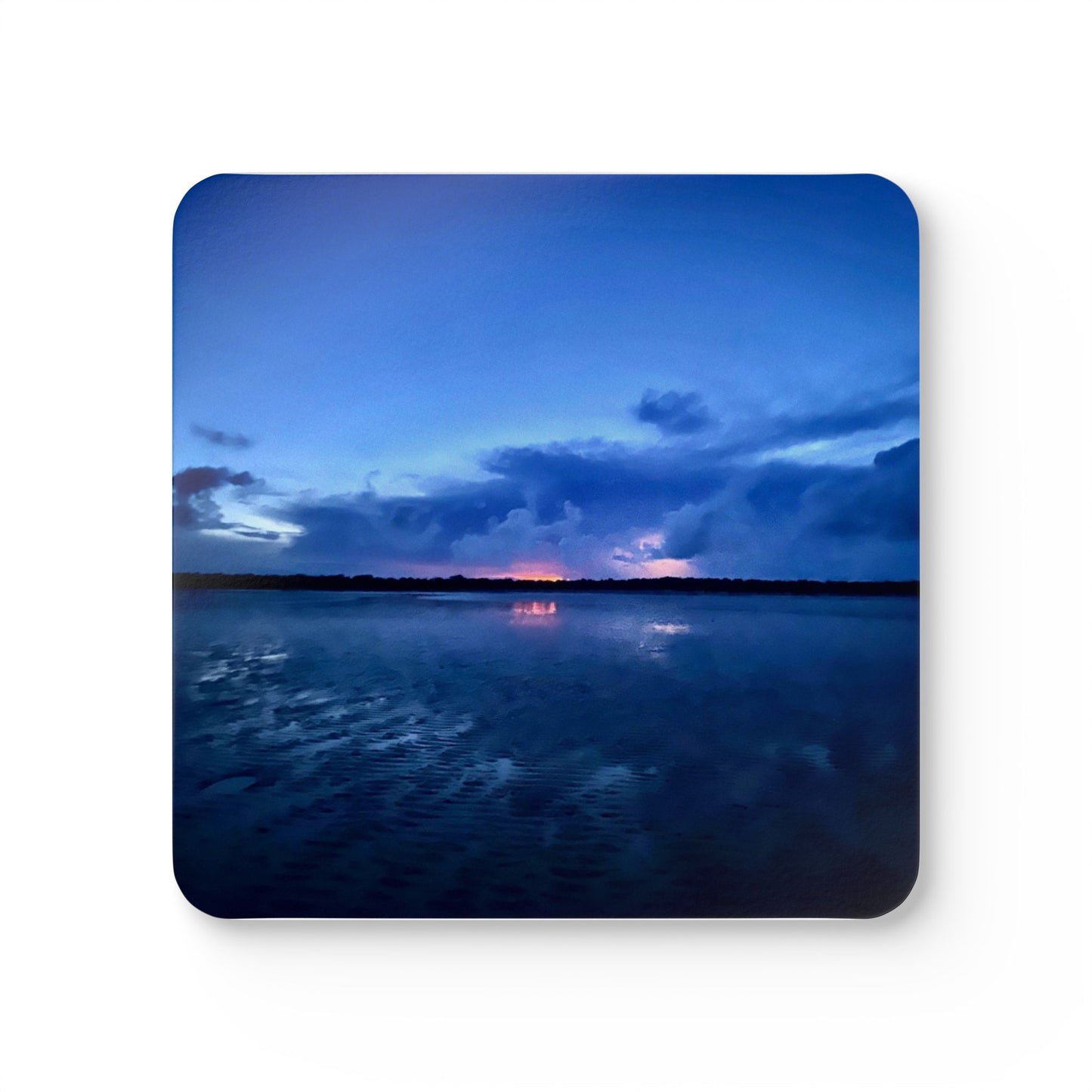 Serene Sunset Cork Coaster Set - Perfect Home Decor and Gift for Nature Lovers