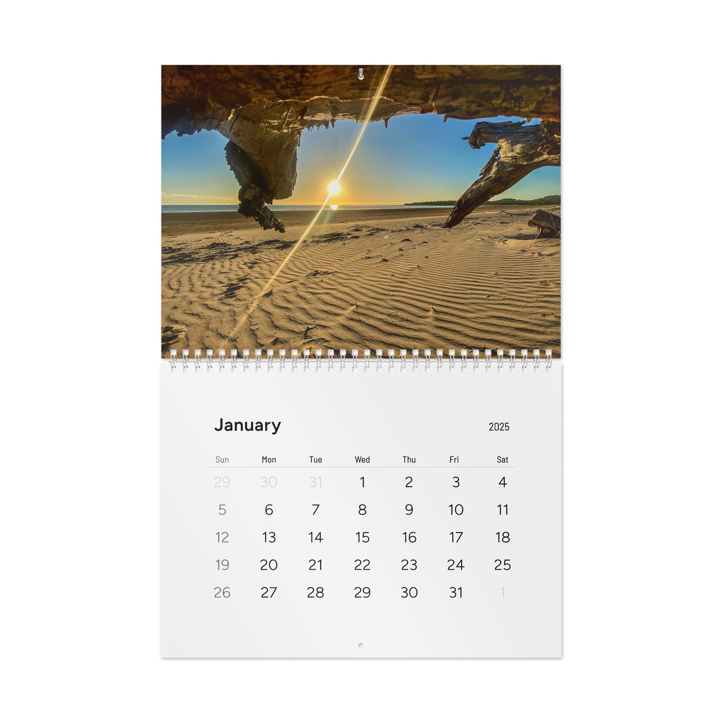 Beach Lovers range- AUS PRINT Standard Wall Calendar (2025)