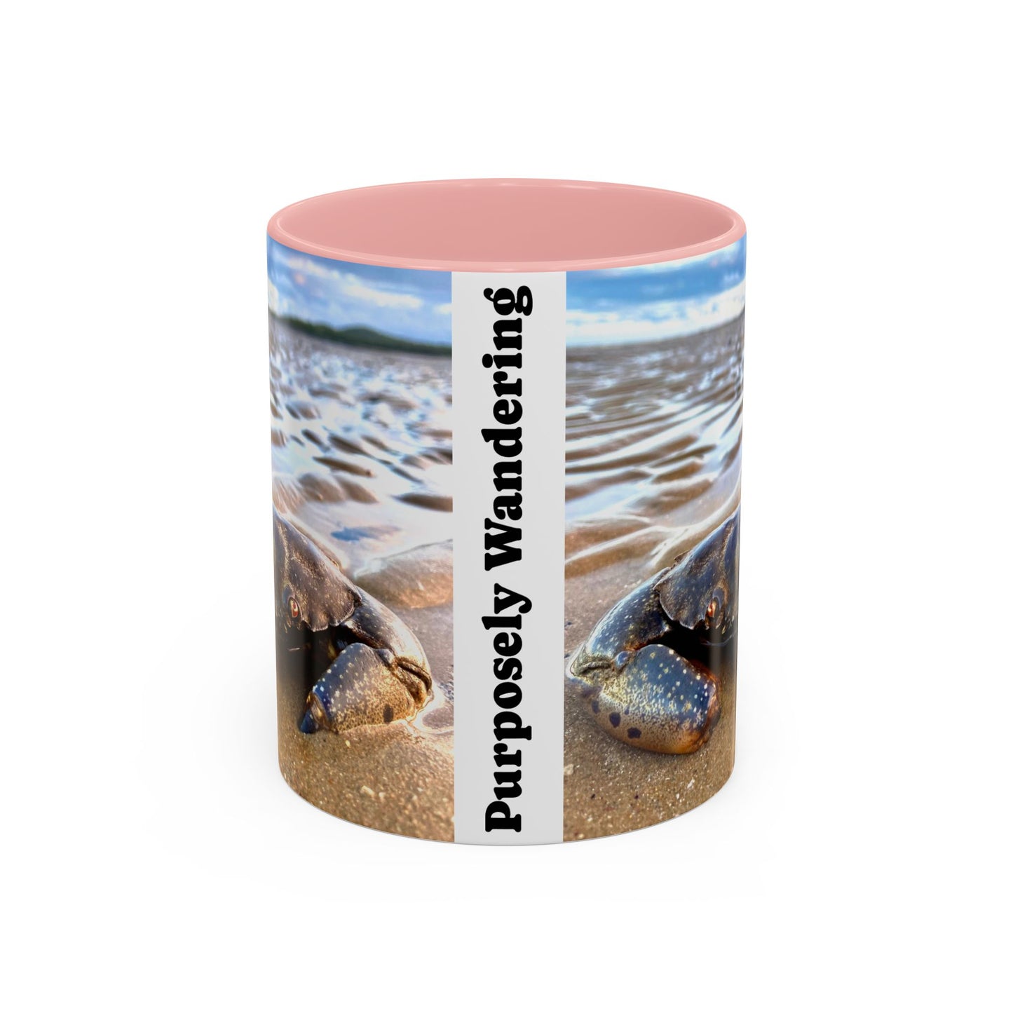 Purposely Wandering Accent Coffee Mug - Beach & Nature Lover Gift (11, 15oz)