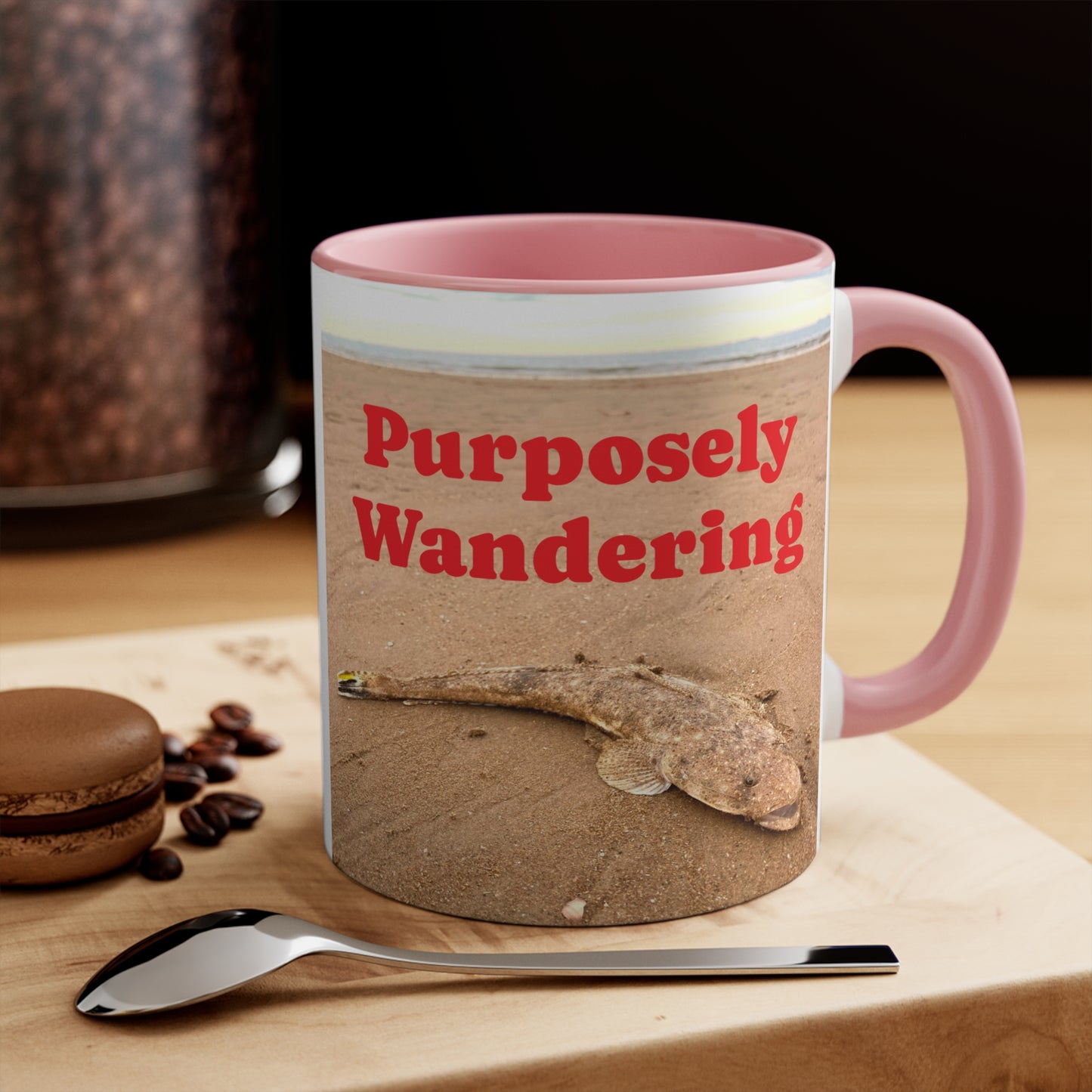 Fishing range - AUD PRINT Colorful Accent Mugs, 11oz