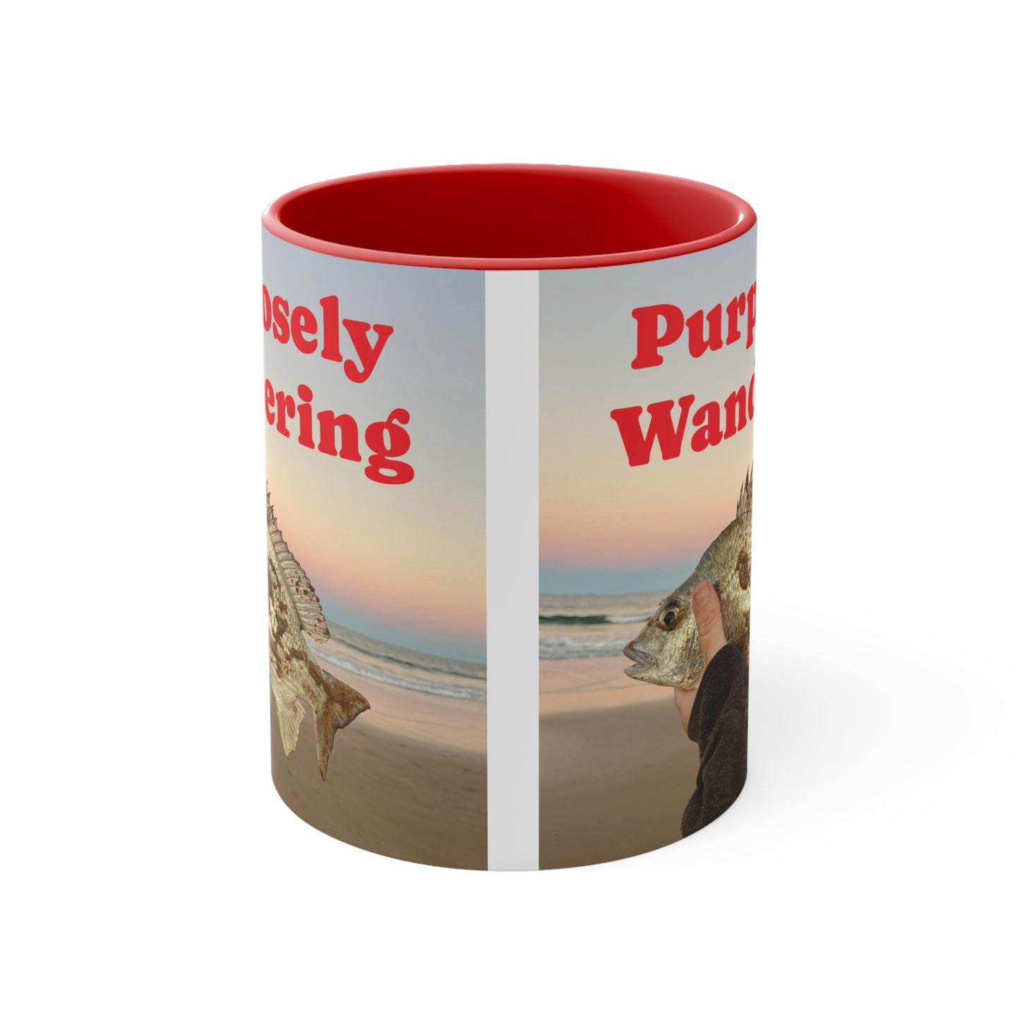 Fishing range- AUS PRINT Colorful Accent Mugs, 11oz