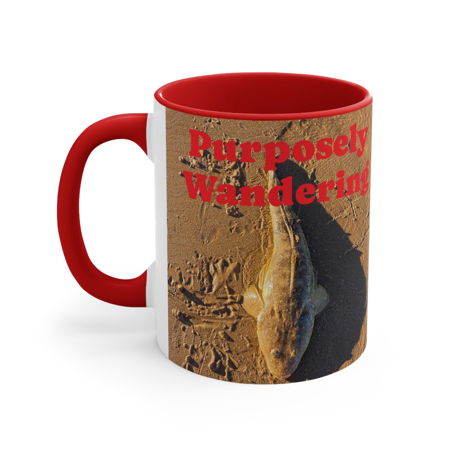 Fishing range- AUD PRINT Colorful Accent Mugs, 11oz