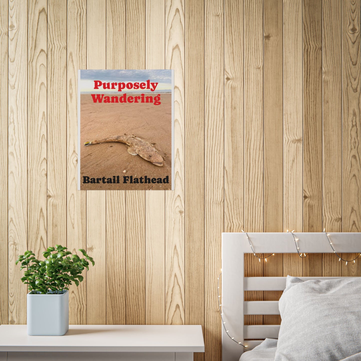 Purposely Wandering Bartail Flathead Unframed Poster - Perfect for Fishing Enthusiasts & Nature Lovers