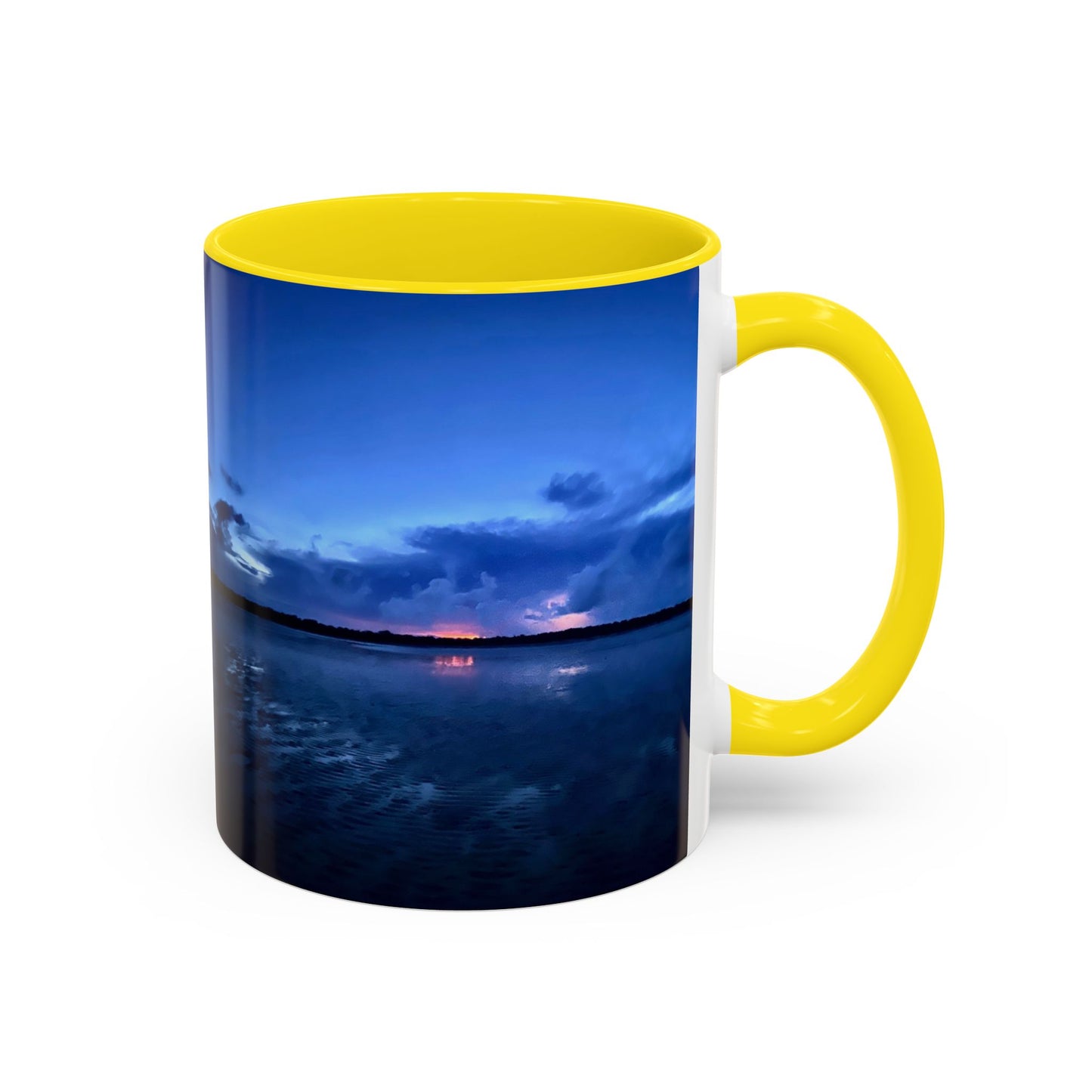 Purposely Wandering Accent Coffee Mug - Serene Sunset Design for Nature Lovers