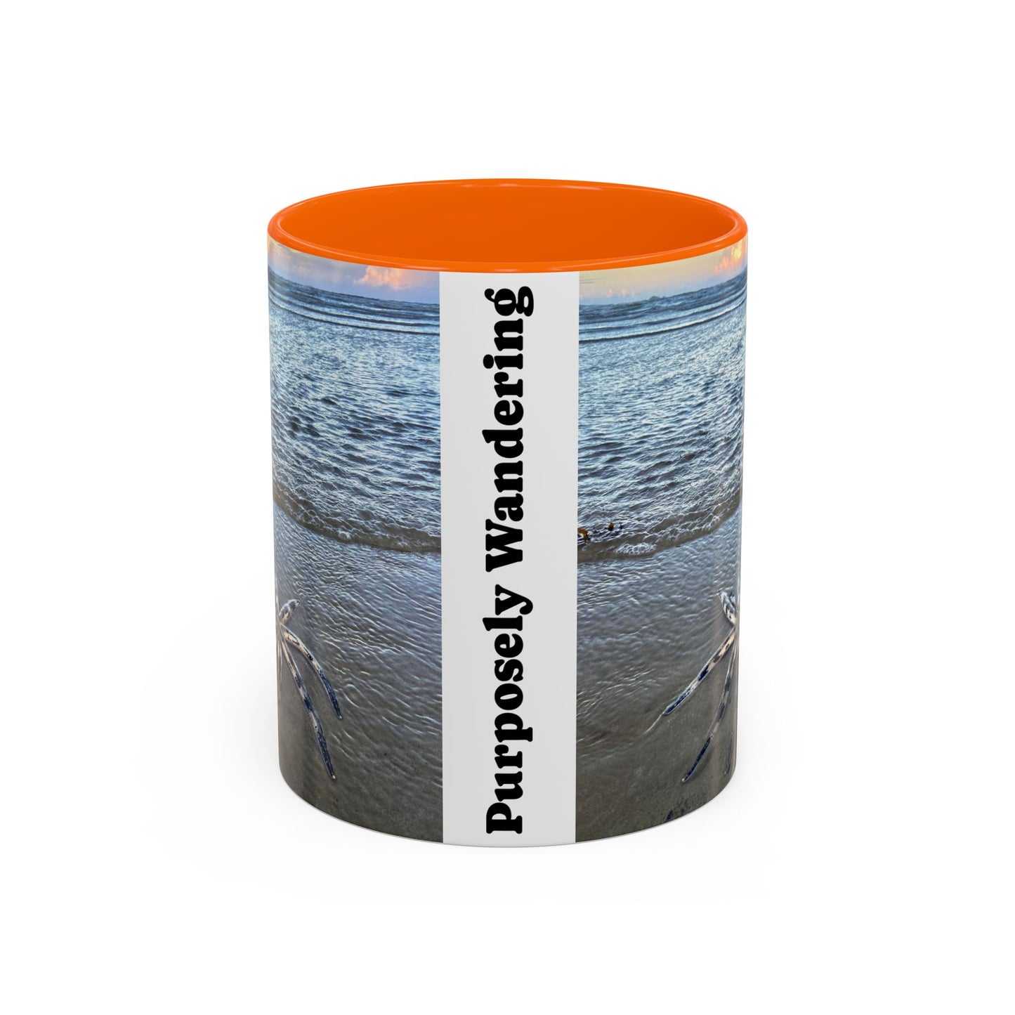 Purposely Wandering Accent Coffee Mug - 11oz & 15oz Ocean Vibe Mug for Beach Lovers