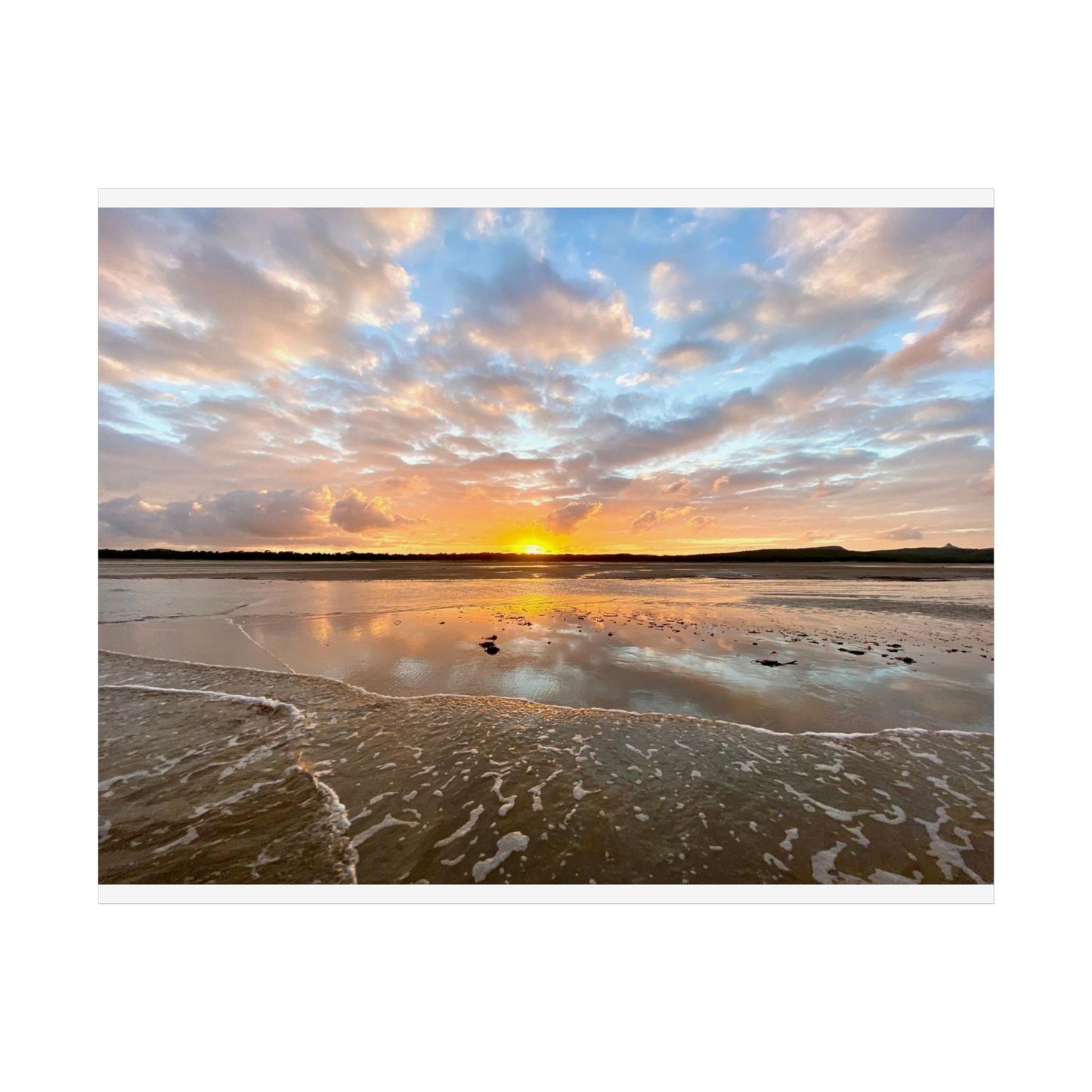 Serene Sunset Unframed Poster - Beach Vibes Wall Art for Nature Lovers