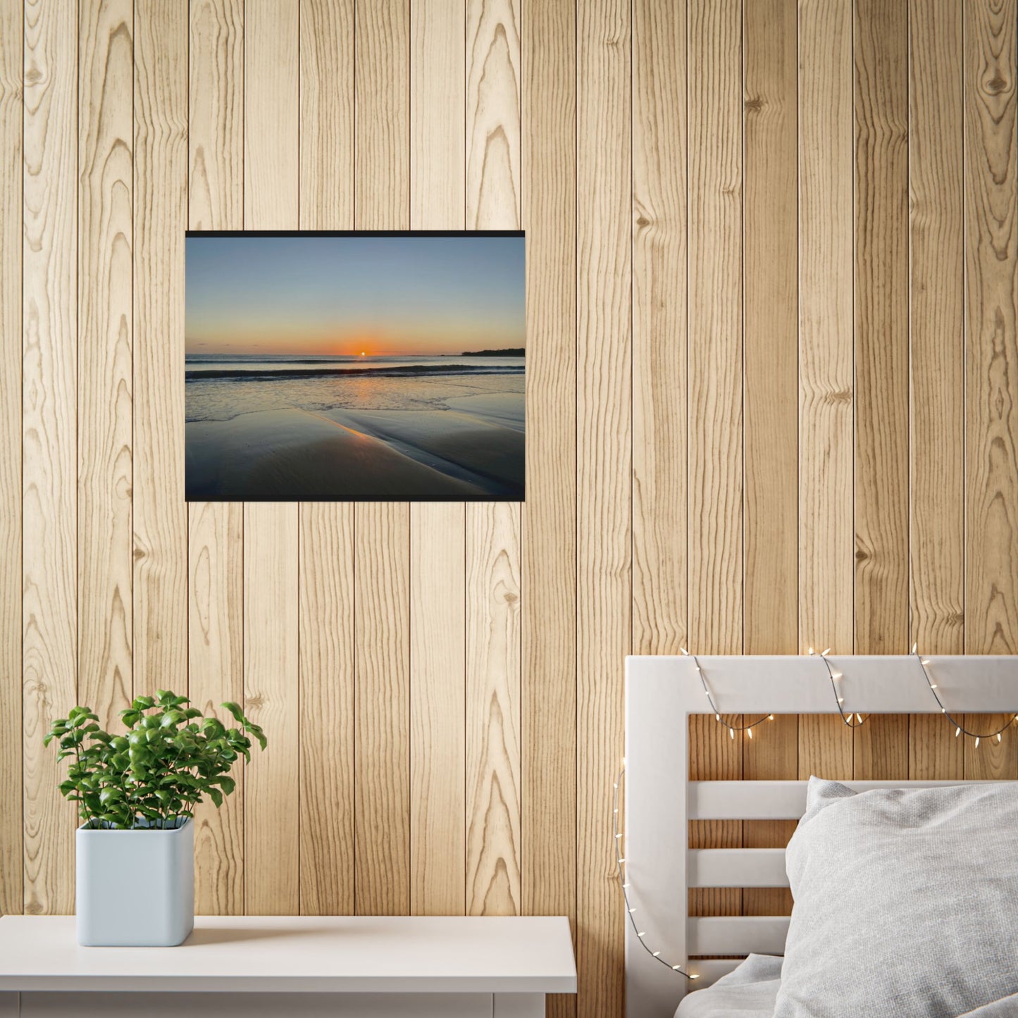 Serene Beach Sunrise Unframed Poster - Perfect for Home Decor and Relaxation
