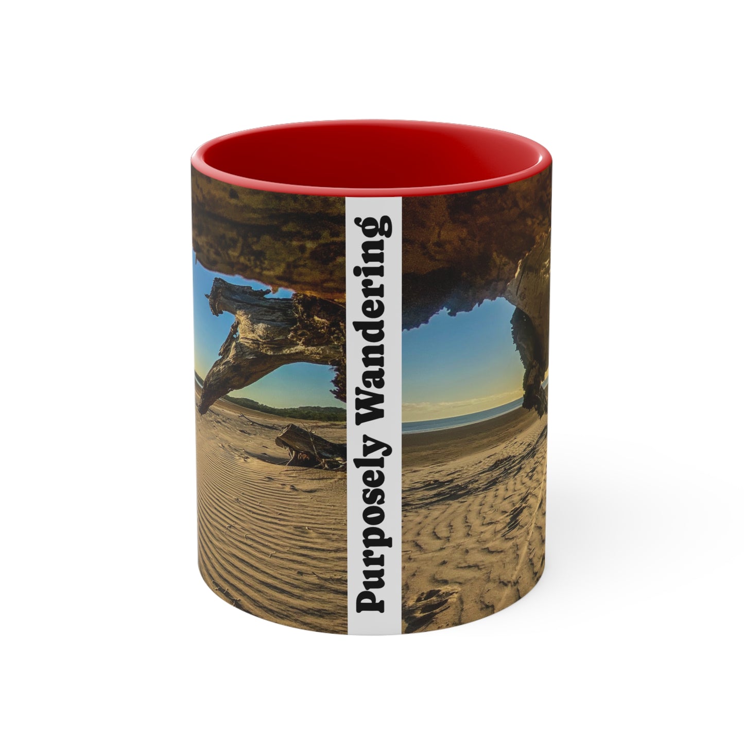 Beach Lovers range- AUD PRINT Colorful Accent Mugs, 11oz