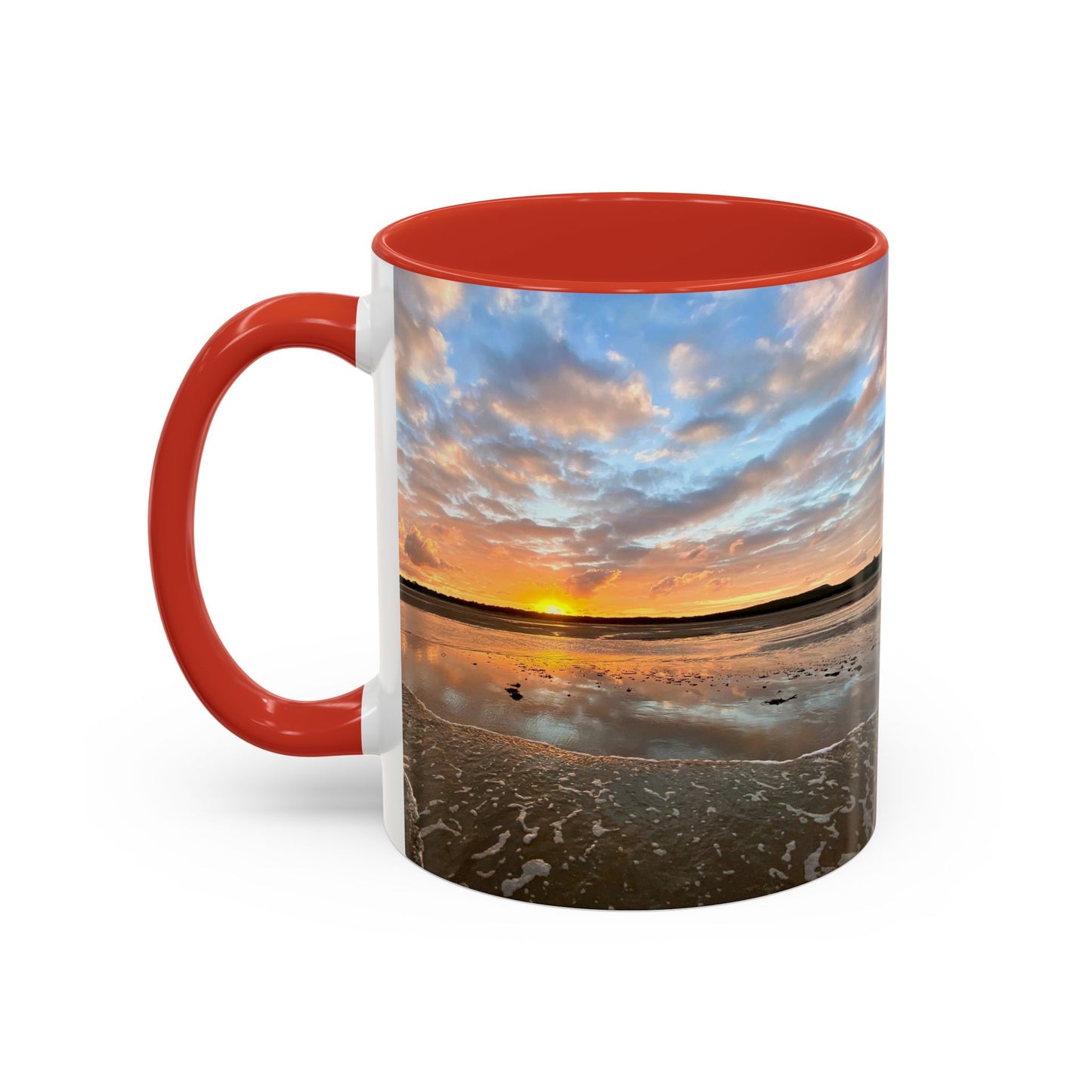 Purposely Wandering Coffee Mug - 11oz & 15oz with Sunset Beach Design