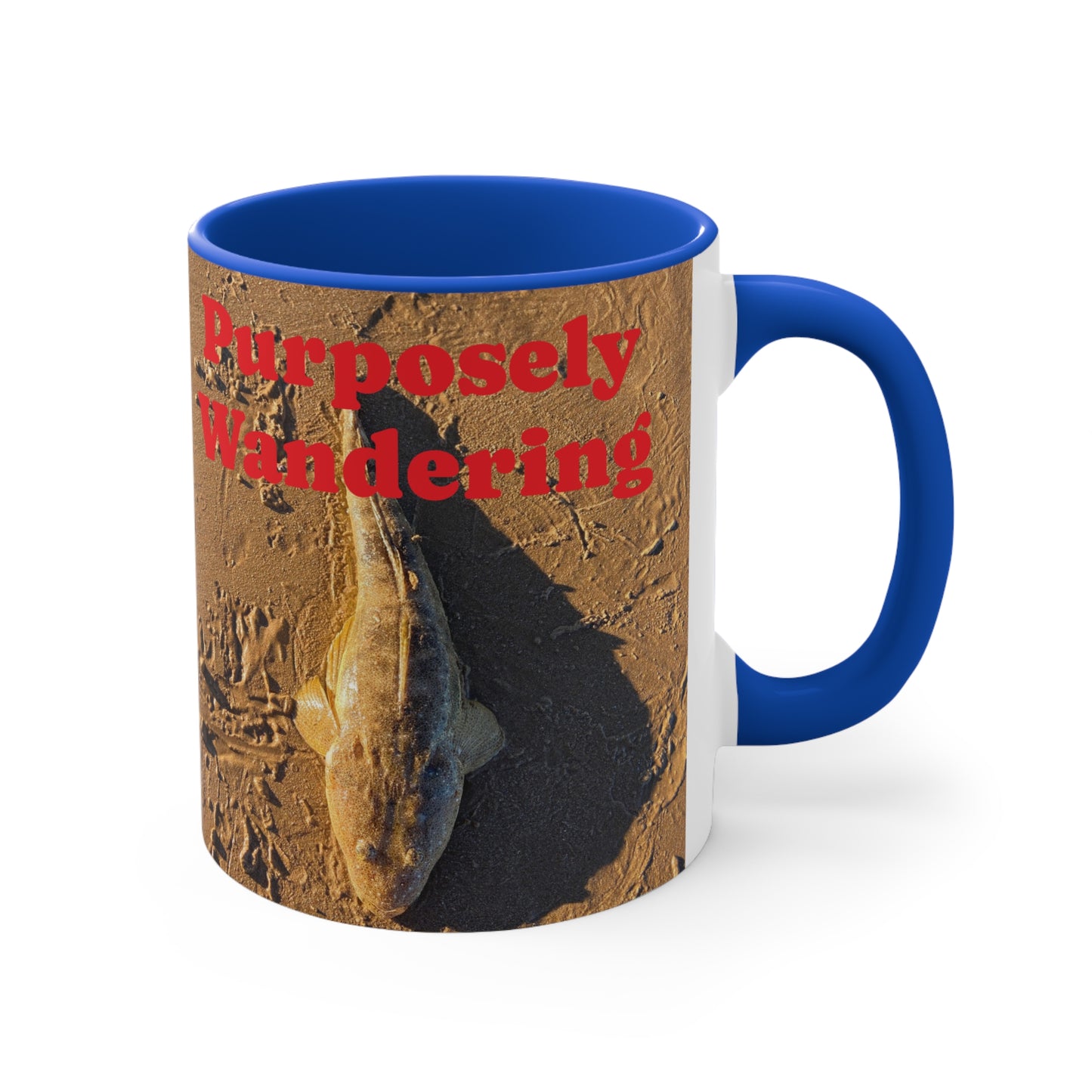 Fishing range- AUD PRINT Colorful Accent Mugs, 11oz