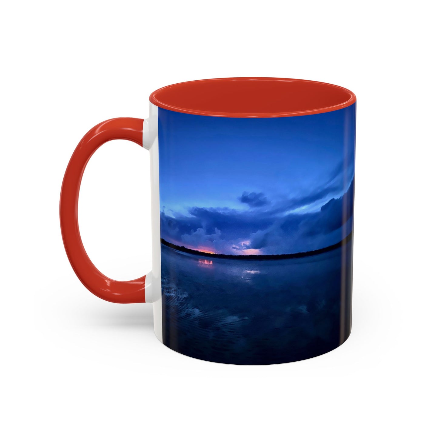 Purposely Wandering Accent Coffee Mug - Serene Sunset Design for Nature Lovers