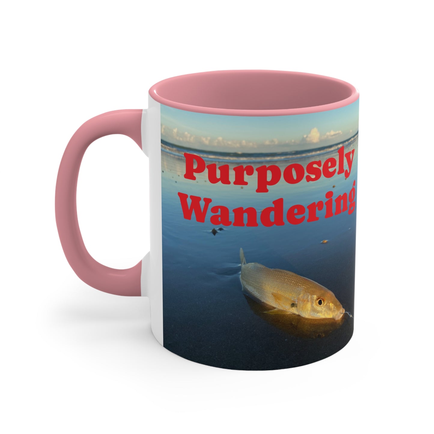 Fishing range- AUS PRINT Colorful Accent Mugs, 11oz