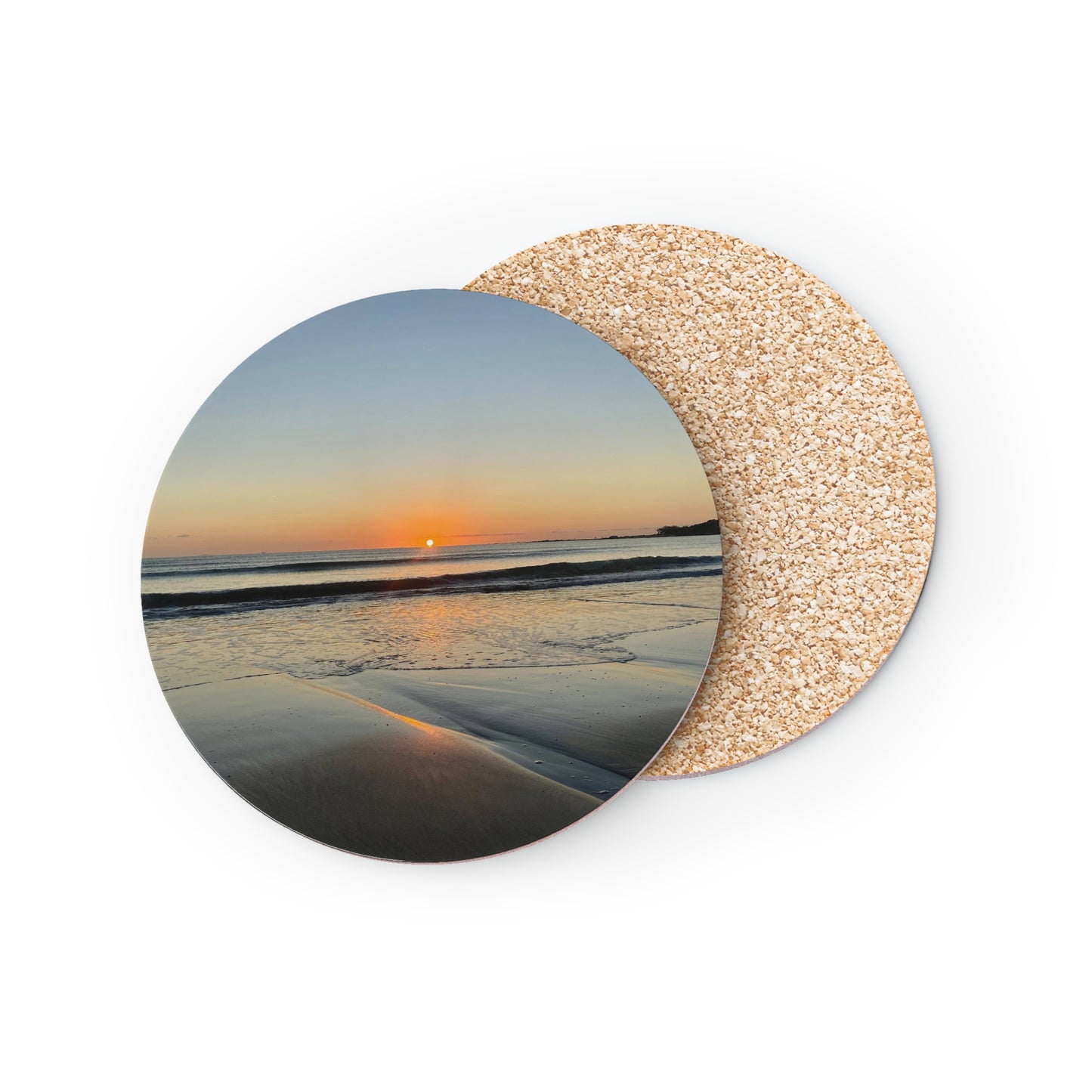 Tropical Sunrise Coasters - Beach Vibe Drinkware Essentials
