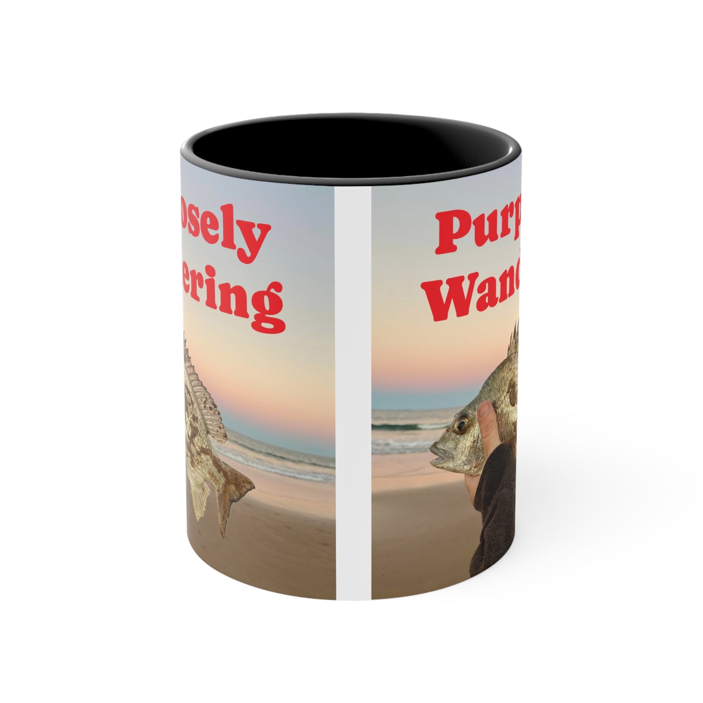 Fishing range- AUS PRINT Colorful Accent Mugs, 11oz