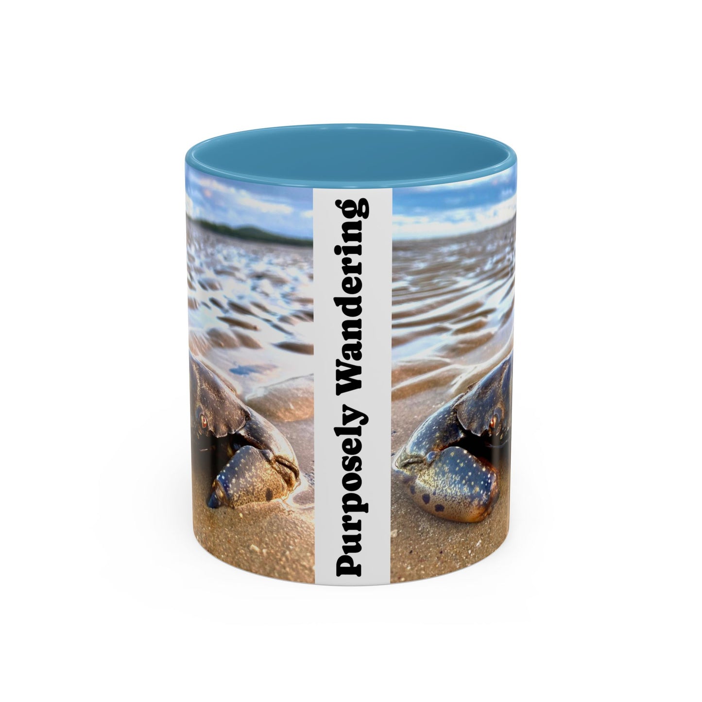 Purposely Wandering Accent Coffee Mug - Beach & Nature Lover Gift (11, 15oz)