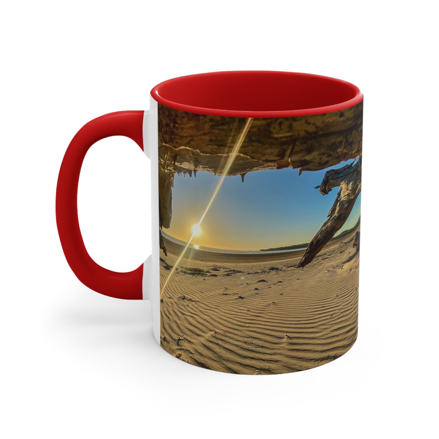 Beach Lovers range- AUD PRINT Colorful Accent Mugs, 11oz