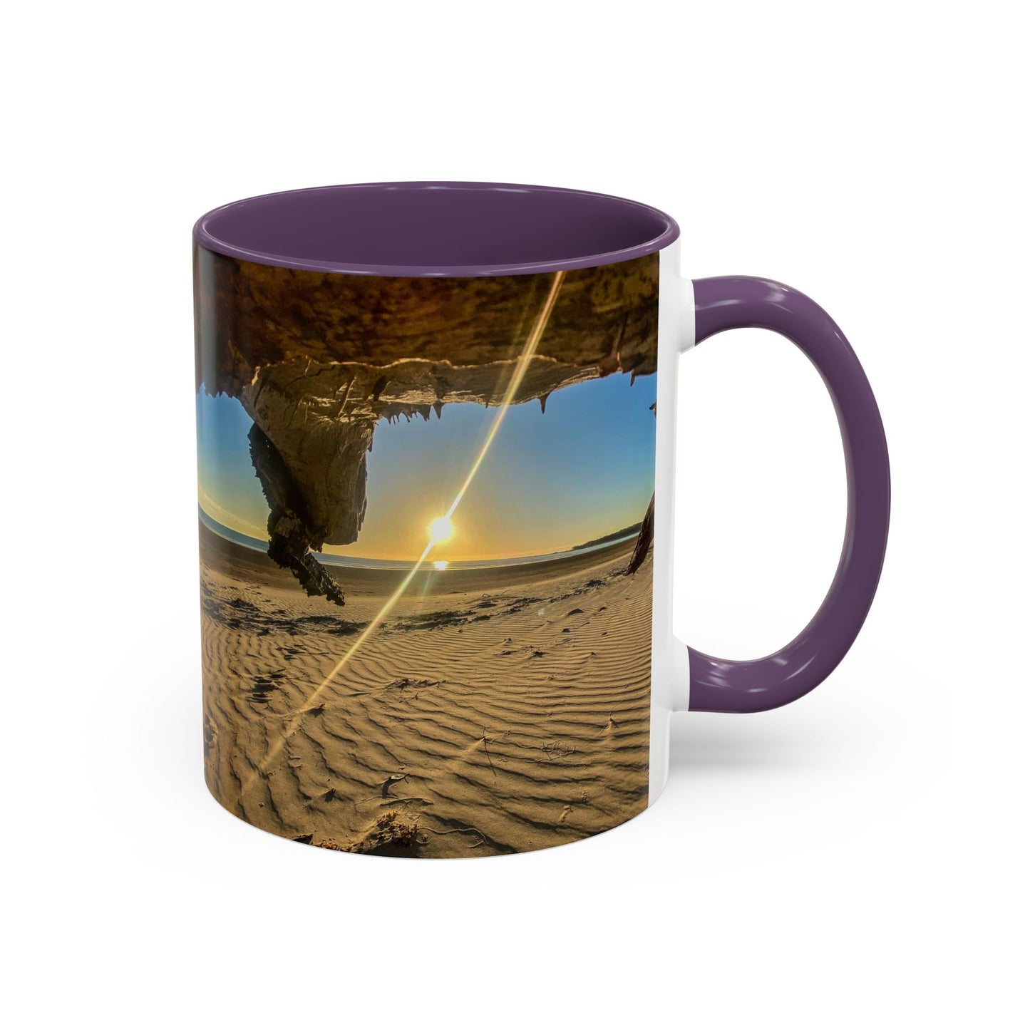 Purposely Wandering Accent Coffee Mug - Coastal Adventure Design - Perfect Gift for Nature Lovers
