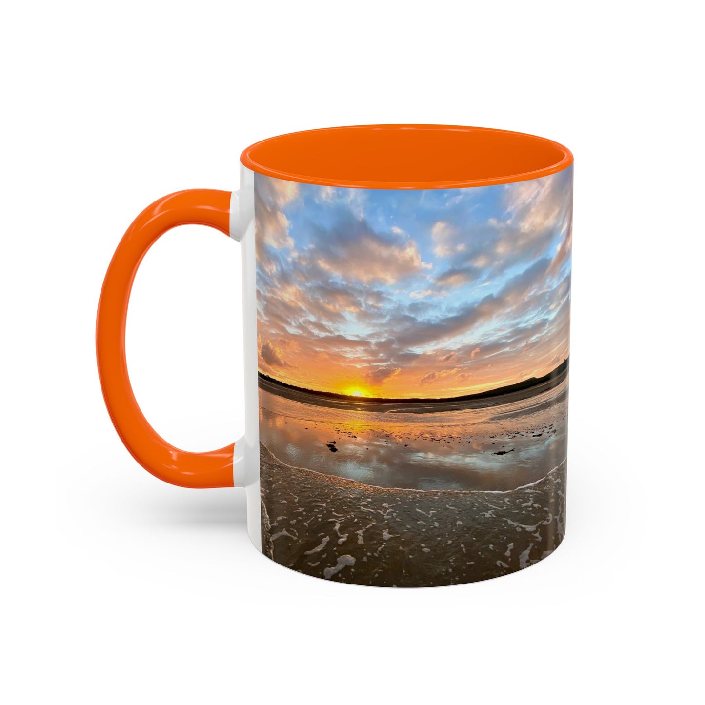Purposely Wandering Coffee Mug - 11oz & 15oz with Sunset Beach Design