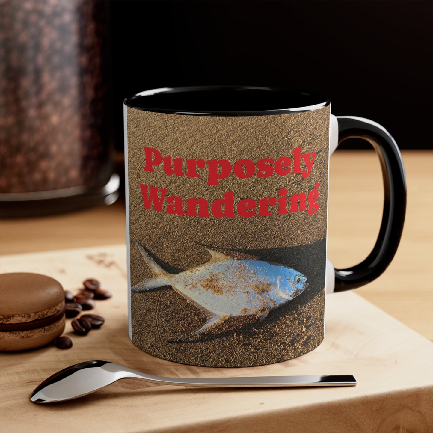 Fishing range- AUS PRINT Colorful Accent Mugs, 11oz